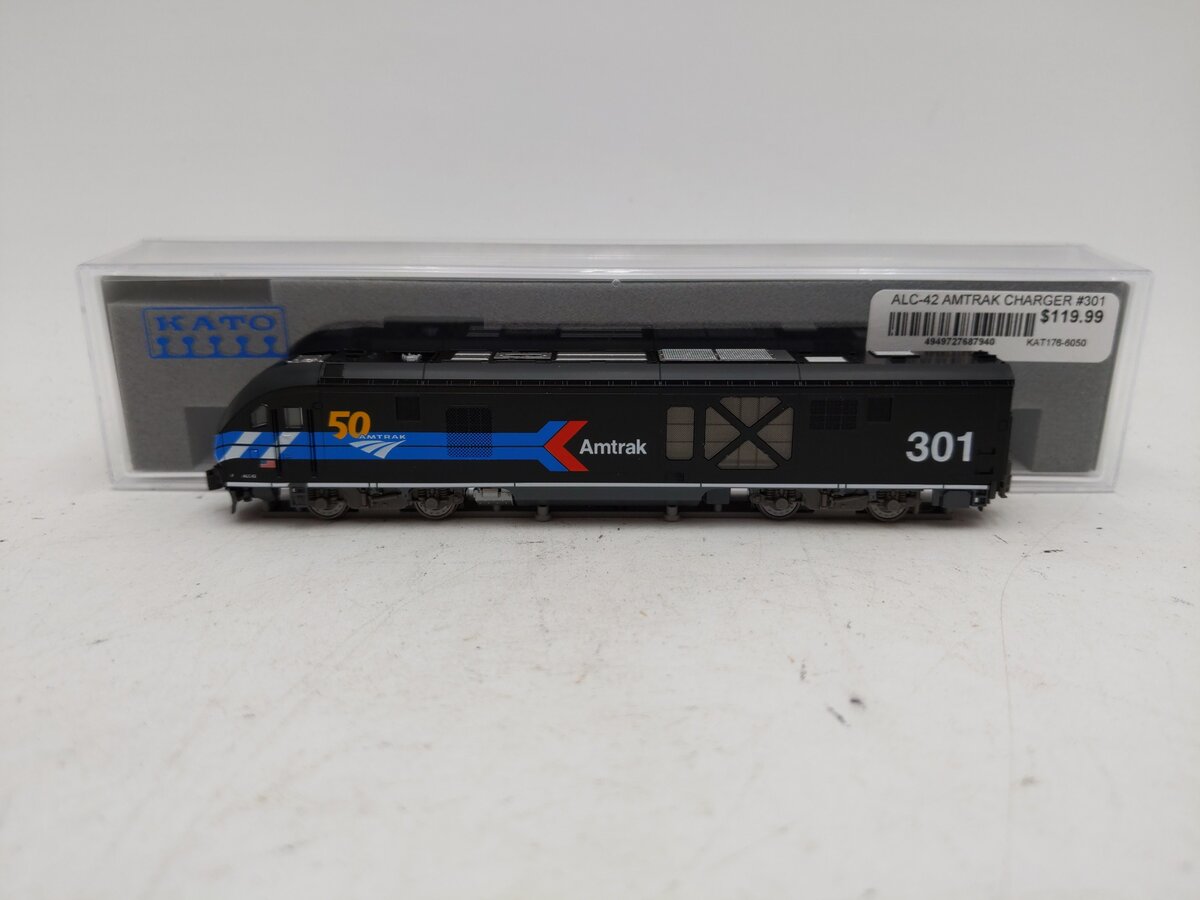 Kato 176-6050 N Scale Amtrak Day One ALC-42 Charger Diesel Locomotive #301 LN/Box