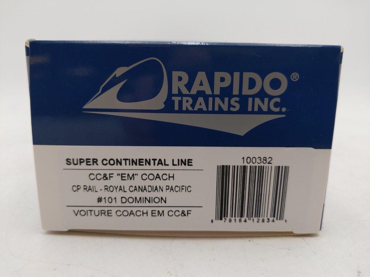 Rapido Trains 100382 HO Lt Weight Coach CP/RCP#101 LN/Box