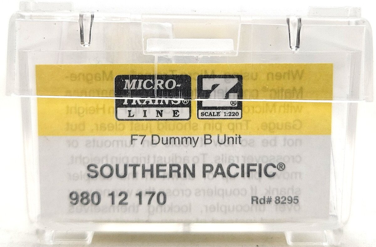 Micro-Trains 98012170 Z SP F7 B-Unit Dummy Diesel Locomotive #8295 LN/Box
