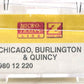 MicroTrains 98012220 Z Scale Chicago, Burlington and Quincy F7B Locomotives LN/Box