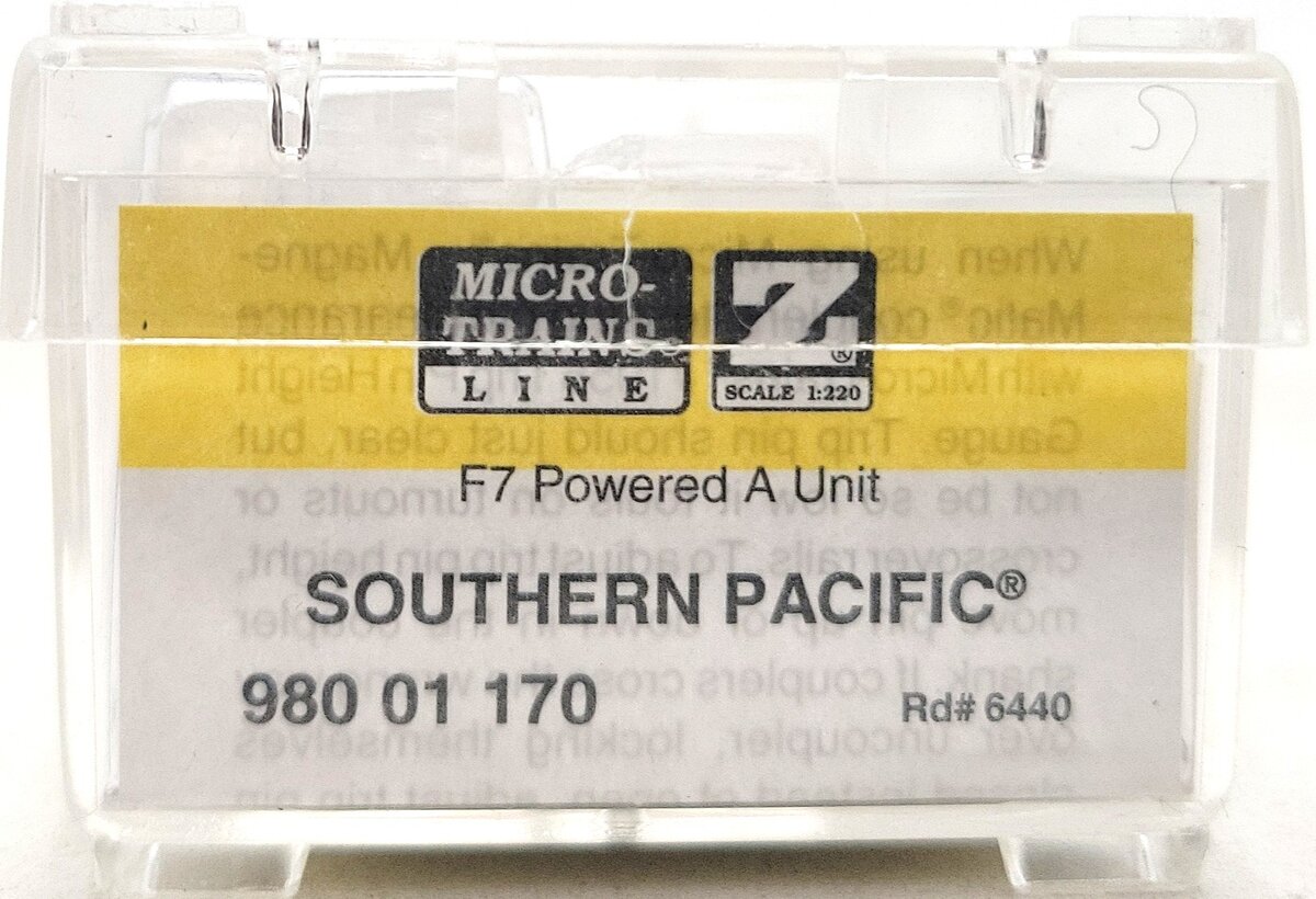 MicroTrains 98001170 Z Southern Pacific EMD F7A Diesel Locomotive #6440 LN/Box