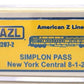 American Z-Line 71207-2 Z NYC 8-1-2 Simplon Pass Heavyweight 8-1-2 Sleeper Car LN/Box