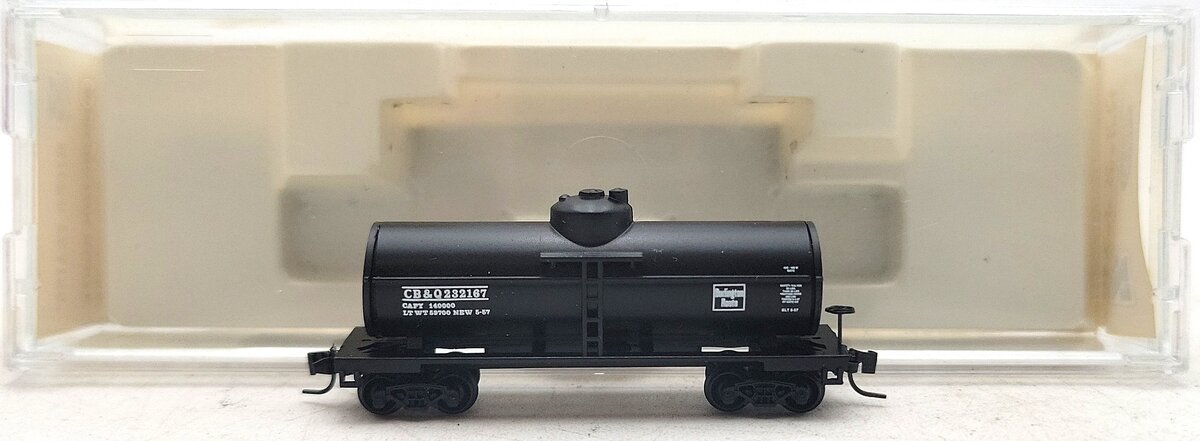 Micro-Trains 14407-2 Z Burlington Single Dome Tank Car #232176 LN/Box