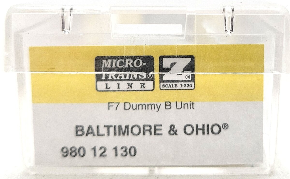 Micro-Trains 98012130 Z Baltimore & Ohio F7 B-Unit Dummy Diesel Locomotive