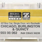 Micro-Trains 50300062 CB&Q 40' Standard Boxcar #34238 LN/Box