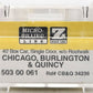 Micro-Trains 50300061 Z CB&Q 40' Standard Boxcar #34236 LN/Box