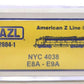 American Z-Line 62604-1 Z Scale New York Central E8A-E9A Diesel Locomotive #4038 LN/Box