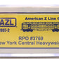 American Z-Line 71907-2 Z Scale NYC Heavyweight RPO Post Office Car #3769 LN/Box