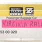 Micro-Trains 55300020 Z Custom Virginia Railway 70' Smoothside Baggage Car/Box