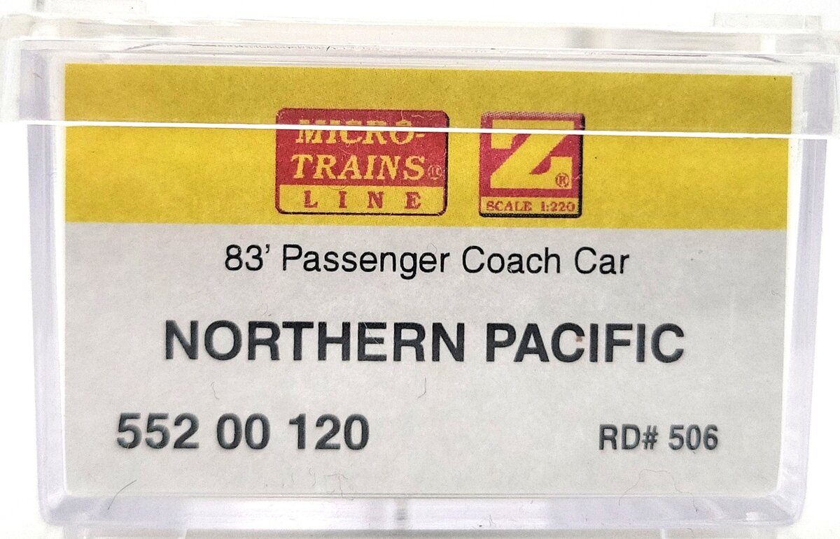 MicroTrains 55200120 Z Northern Pacific Smooth-Side Coach - Ready to Run LN/Box