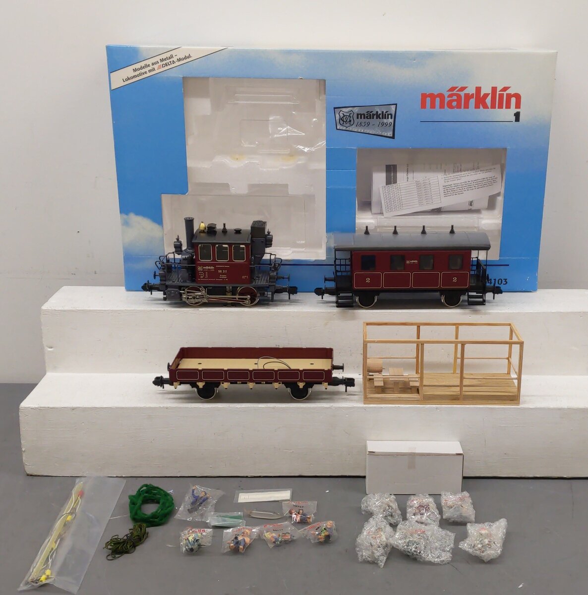 Marklin 54103 G Gauge Maxi Anniversary Train Steam Train Set EX/Box
