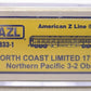 American Z-Line 71833-1 Z Scale Northern Pacific 3-2 Observation Car #1718 LN/Box