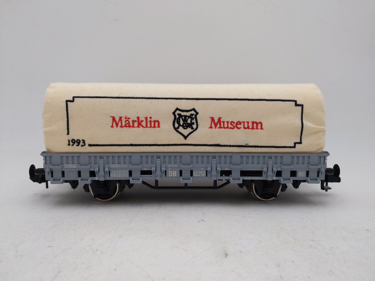 Marklin 85830 #1 1993 Marklin Museum Covered Flatcar EX/Box