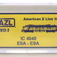 American Z-Line 62612-2 Z Scale Illinois Central Diesel Locomotive #4040 LN/Box