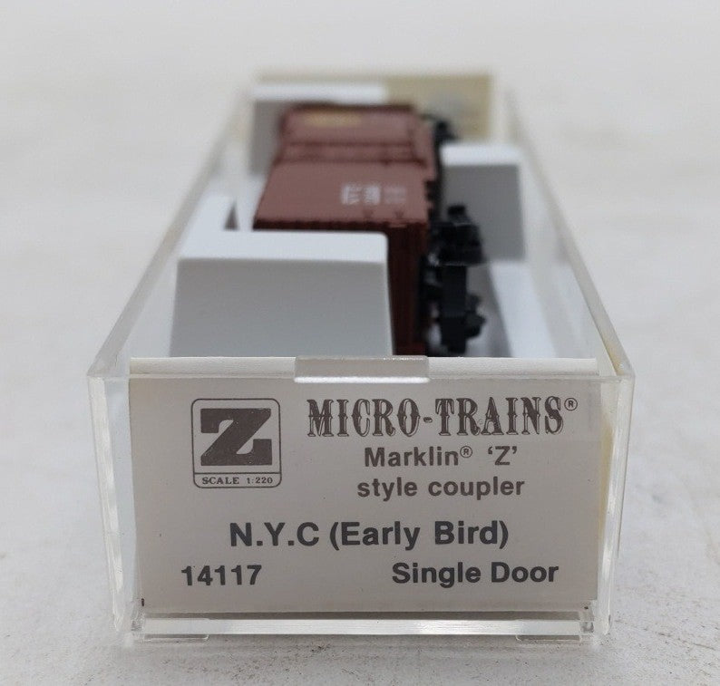 Micro Trains 14117 Z Scale NYC Early Bird Single Door Boxcar #174280 LN/Box