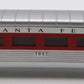 Model Power 3042 N Scale Santa Fe 75' Steamlined Observation Passenger Car #3042 LN/Box