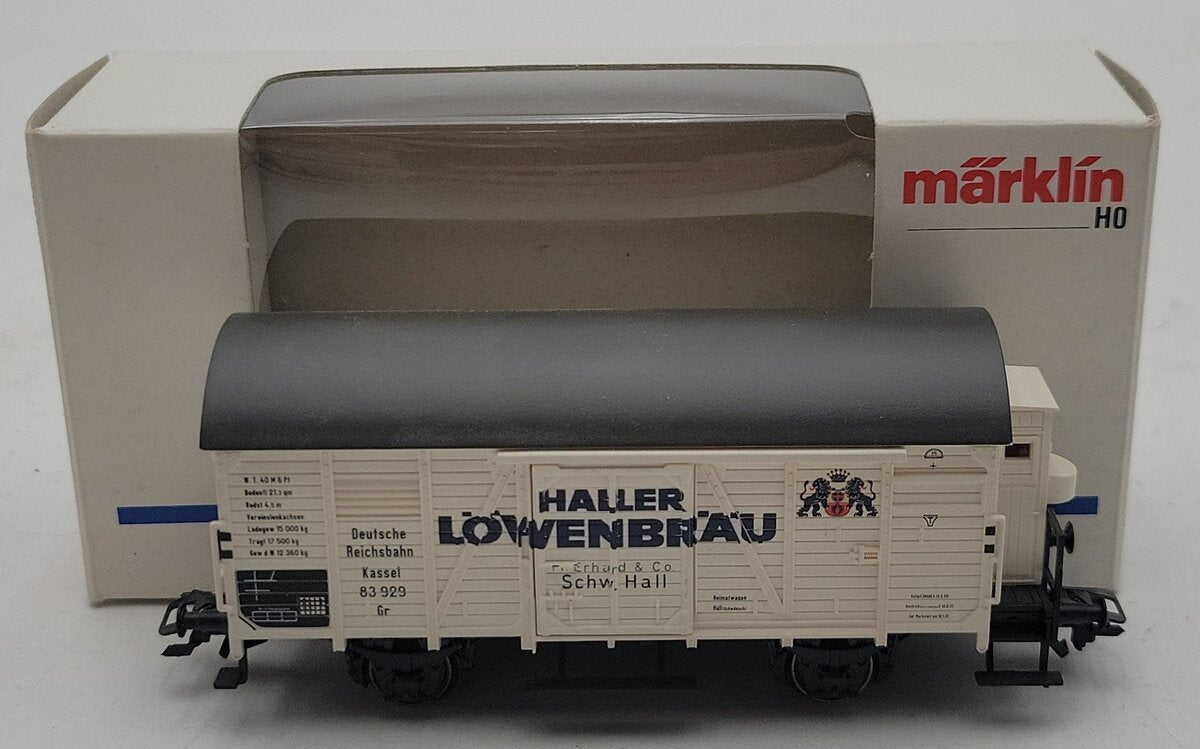 Marklin 4678 HO Scale Haller Lowenbrau Boxcar NIB