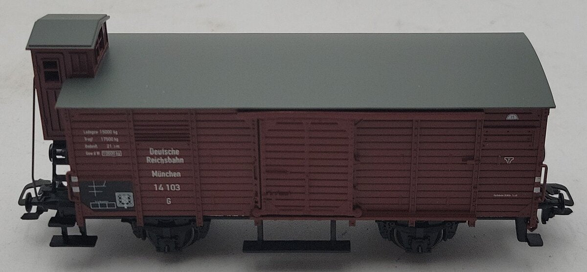 Marklin 4695 HO Scale Deutsche Reichsbahn Boxcar w/ Brackman's Cabin #14103 LN/Box