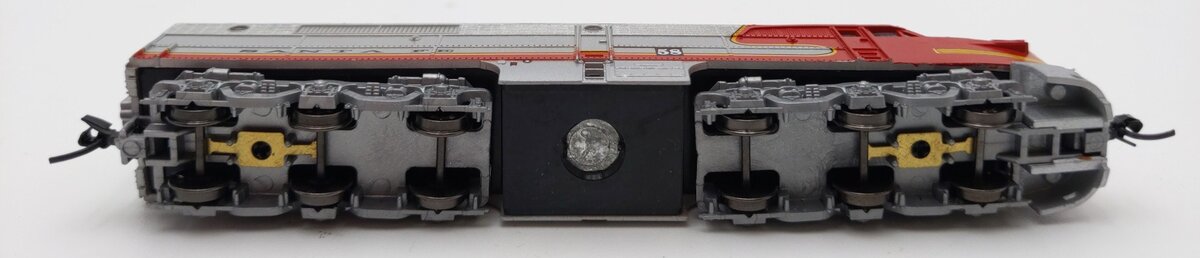 Con-Cor 202102 N Santa Fe Warbonnet PA-1 Dummy Diesel Locomotive w/Light #58 EX/Box