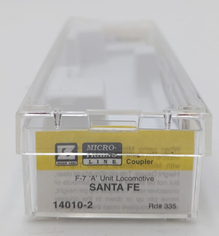 Micro-Trains 14010-2 Z Scale Atchison Topeka Santa Fe F-7 A Powered Unit #335 EX/Box