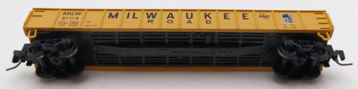 Micro-Trains 52300052 Z MILW 50' Straight Sides & Drop Ends Gondola #81119 LN/Box