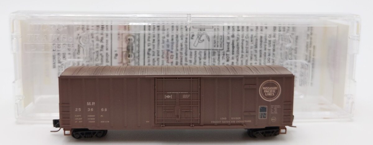 MicroTrains 51144170 Z Missouri Pacific Weathered 50' Rib Side Box Car #253668 LN/Box