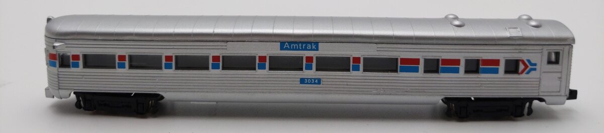 Model Power 3043 N Scale Amtrak 75' Observation Car EX/Box