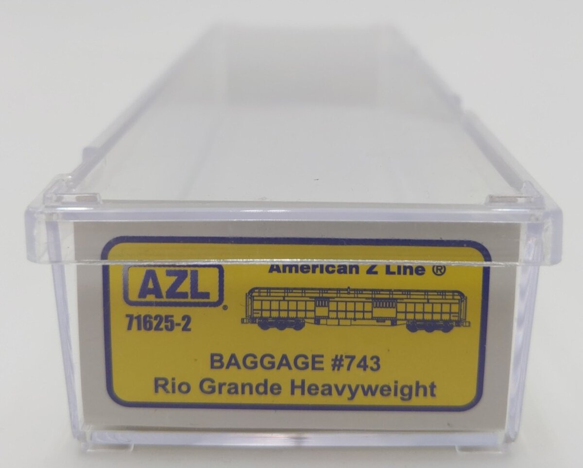 American Z-Line 71625-2 Z Denver & Rio Grande Heavyweight Baggage Car #743 LN/Box