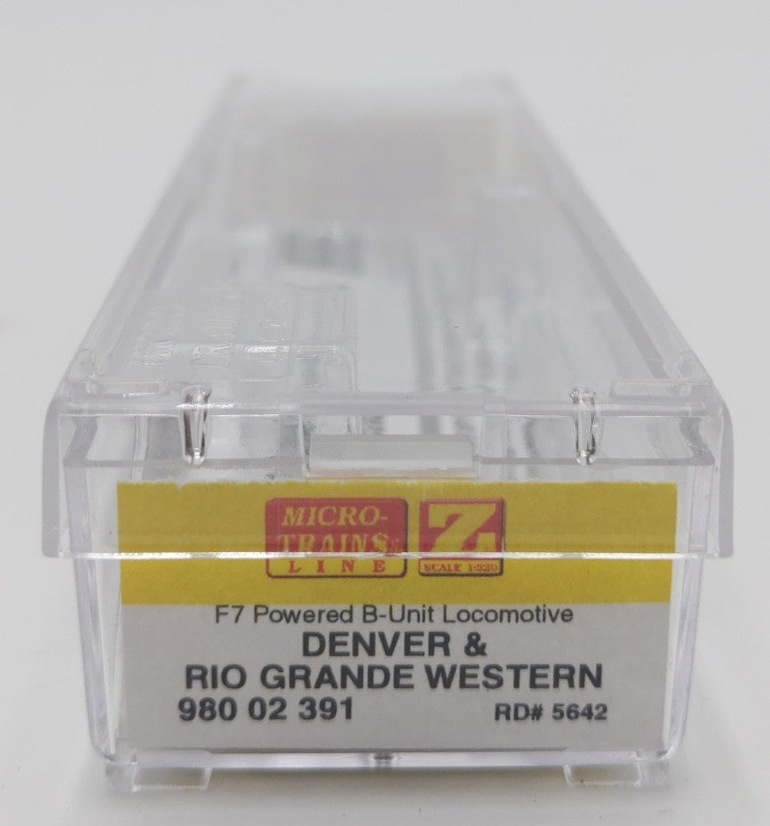Micro-Trains 98002391 Z DRGW F7 Powered B-Unit Diesel Locomotive #5642 LN/Box