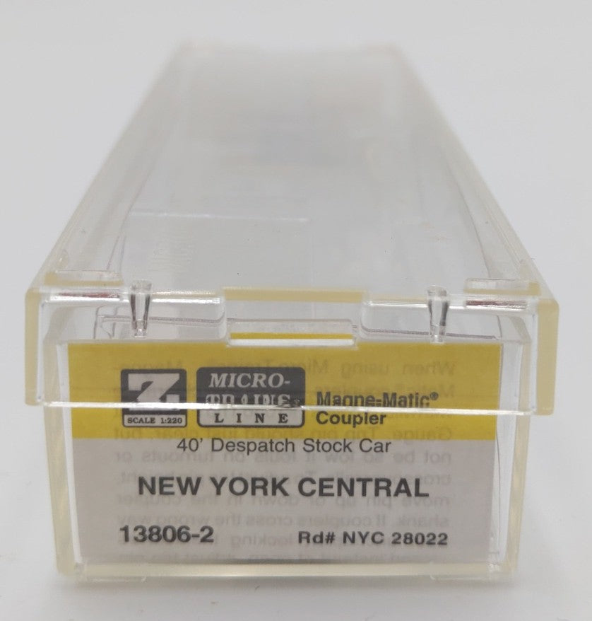 Micro-Trains 13806-2 Z Scale New York Central Stock Car #28022 LN/Box