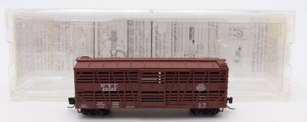 Micro-Trains 13806-2 Z Scale New York Central Stock Car #28022 LN/Box