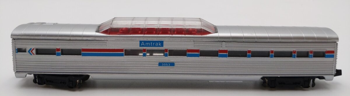 Model Power 3053 N Scale Amtrak Vista Dome Car EX/Box