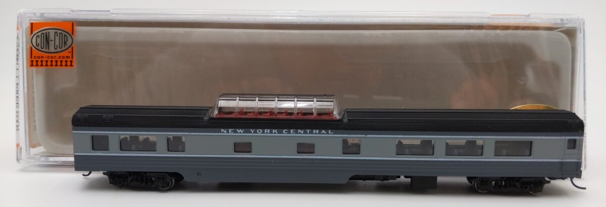 Con-Cor 40235 N NYC  85' Smooth-Side Mid-Train Dome Car w/Micro-Trains Couplers EX/Box