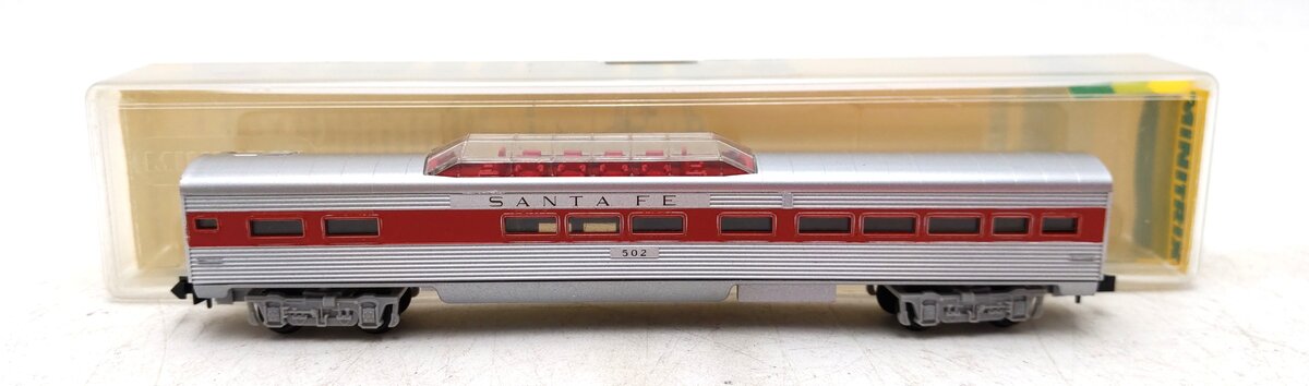 Trix 51305200 Minitrix Santa Fe 75' Streamline Vista Dome #502 LN/Box