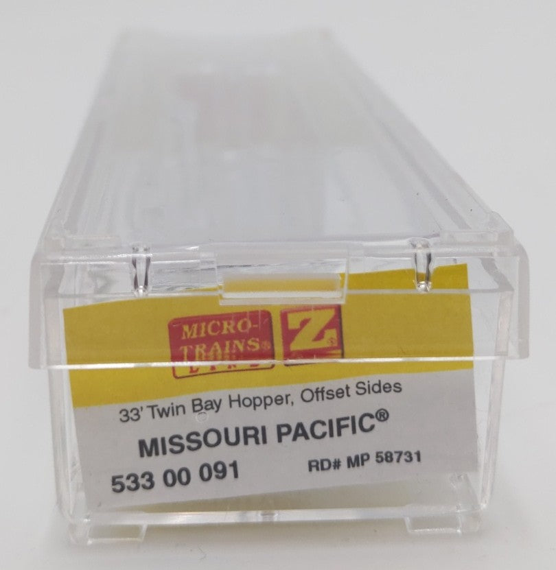 Micro-Trains 53300091 Z MP 33' 2-Bay Offset-Side Open Hopper w/Load #58731 LN/Box