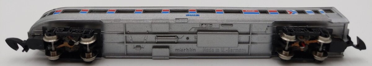 Marklin 8765 Z Scale Amtrak Passenger Observation Car w/Lights #3344 LN/Box