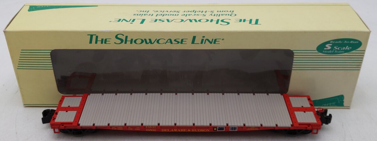 S-Helper 00342 S Gauge Delaware & Hudson Flat Freight Car #16502 EX/Box