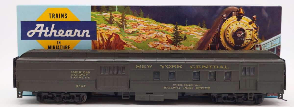 Athearn 1842 HO Scale New York Central RPO Mail Car #3087 LN/Box
