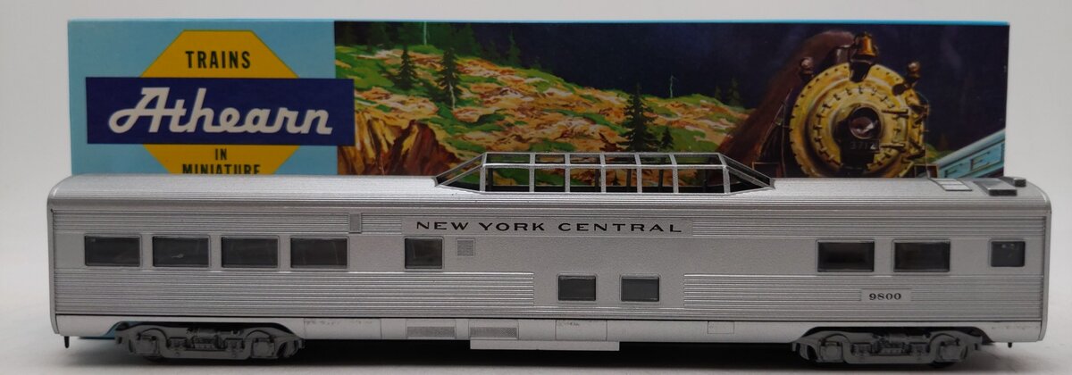 Athearn 1827 HO New York Central Streamline Vista Dome Kit #9800 -Assembled EX/Box
