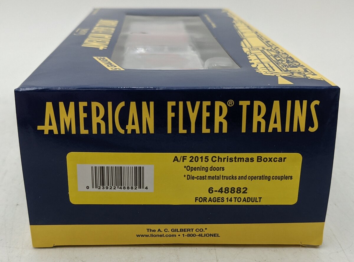 American Flyer 6-48882 S 2015 Christmas Boxcar NIB