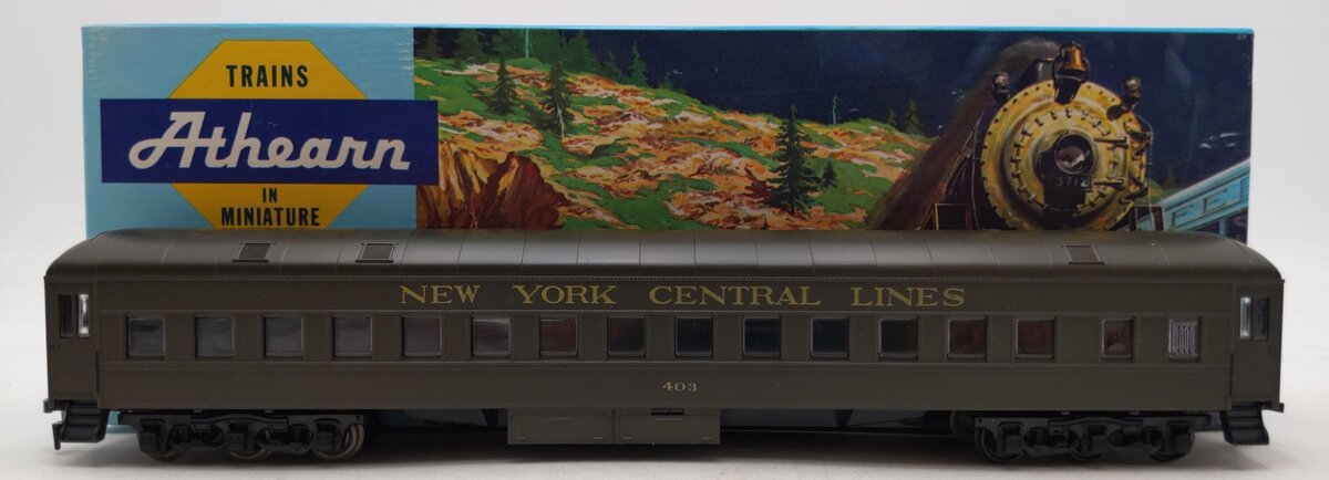 Athearn 1852 HO New York Central Standard Round Roof Coach #403 LN/Box