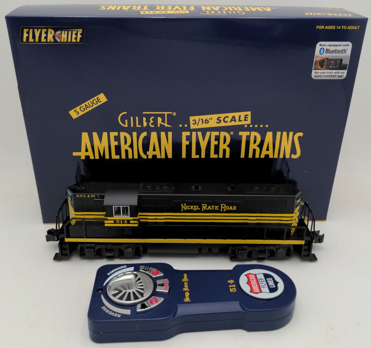 American Flyer 6-48037 S Nickel Plate Road Flyerchief™ GP-7 Diesel #514 EX/Box