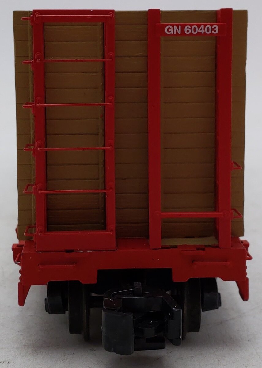 S-Helper 00334 S Scale Great Northern Bulkhead Flatcar w/ Load #60403 EX/Box