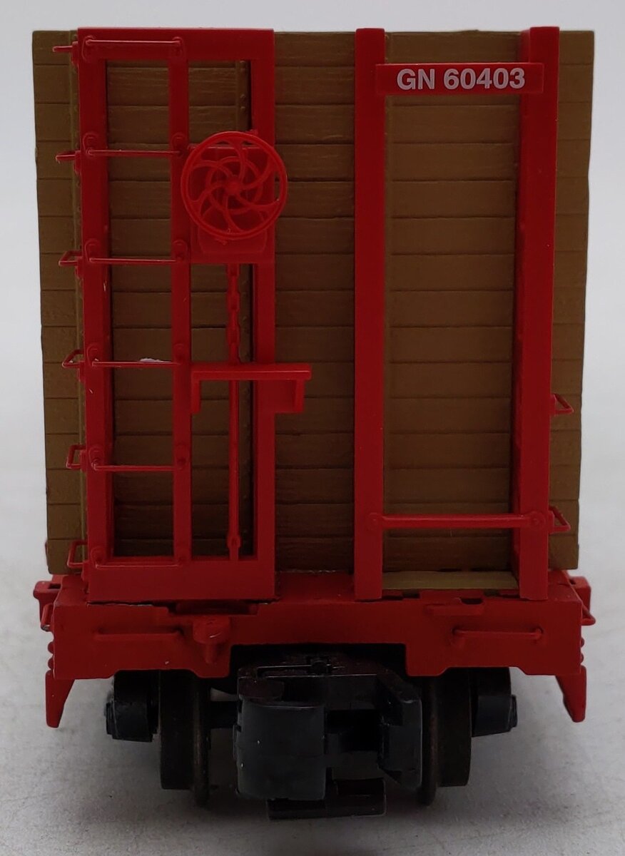 S-Helper 00334 S Scale Great Northern Bulkhead Flatcar w/ Load #60403 EX/Box
