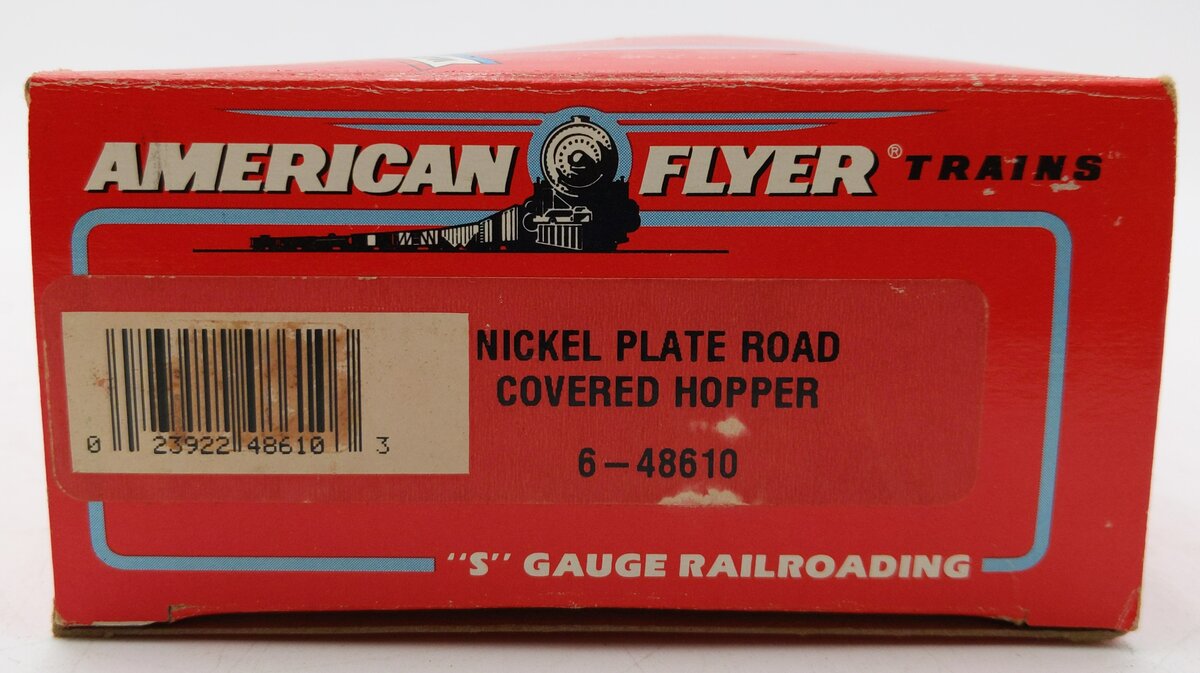 American Flyer 6-48610 S Gauge Nickel Plate Road Covered Hopper EX/Box
