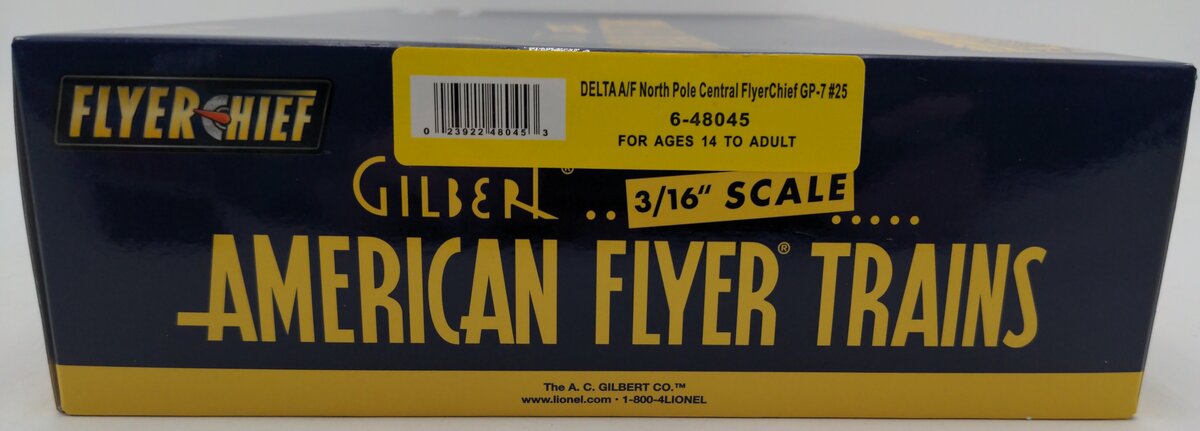 American Flyer 6-48045 S North Pole Central FlyerChief GP-7 Diesel Locomotive EX/Box