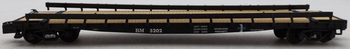 S-Helper 00263-5 S Gauge Boston & Maine Flat Car #5202 EX/Box