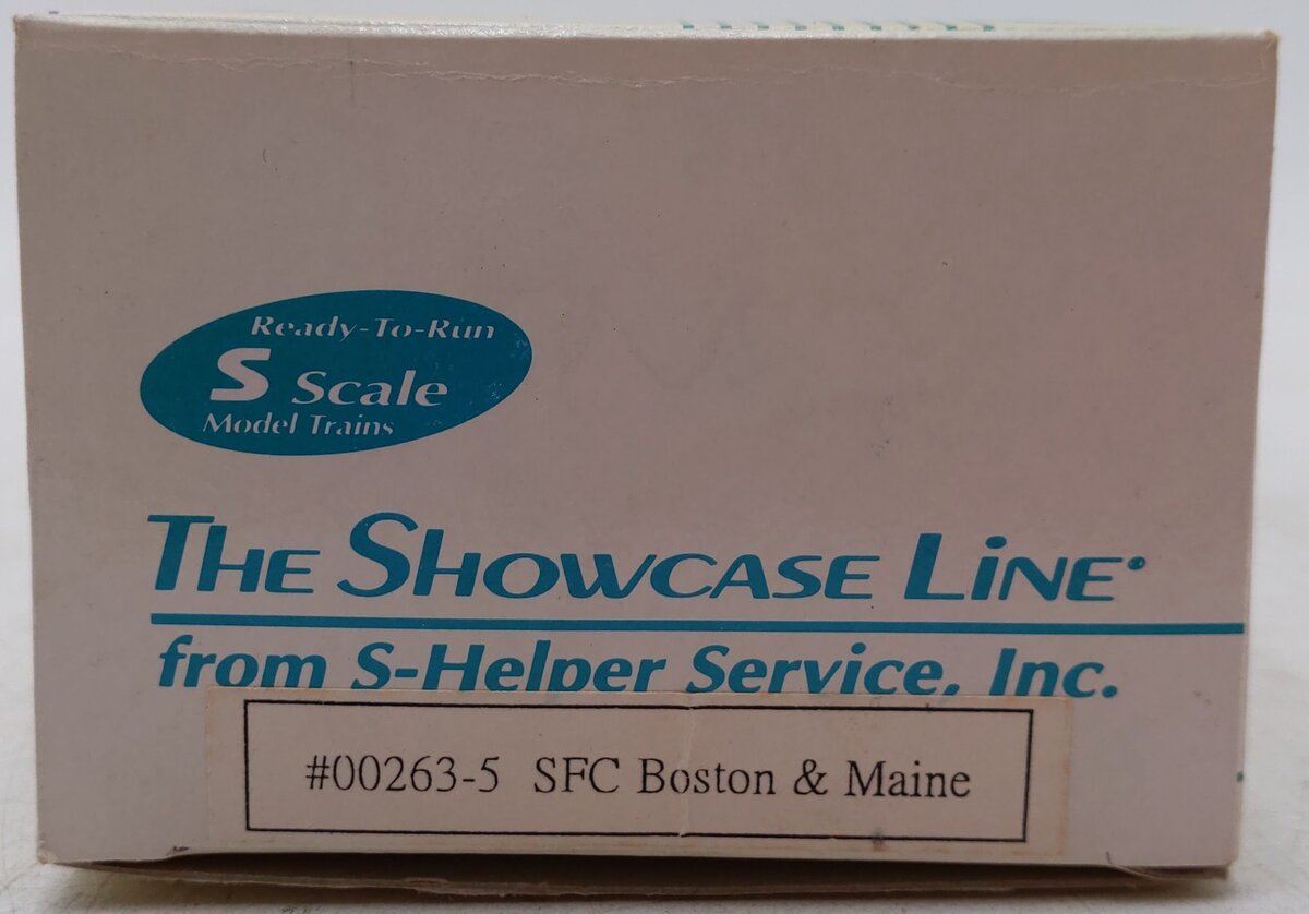 S-Helper 00263-5 S Gauge Boston & Maine Flat Car #5202 EX/Box