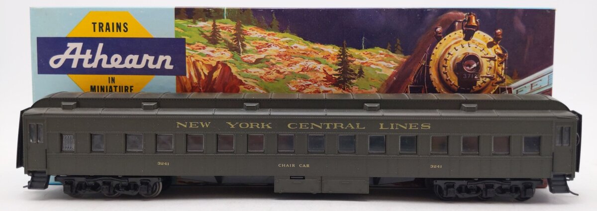 Athearn 1857 HO New York Central Standard Coach Car Kit #3241-Assembled LN/Box