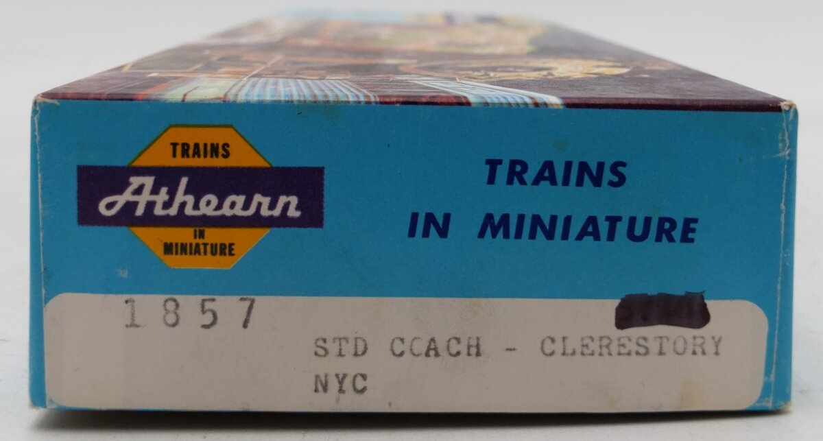 Athearn 1857 HO New York Central Standard Coach Car Kit #3241-Assembled LN/Box